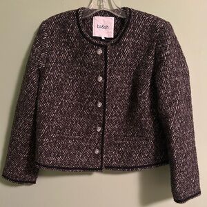 Ba&sh Leana Boxy Jacket Size 1 (S) Wool/Linen Blend
